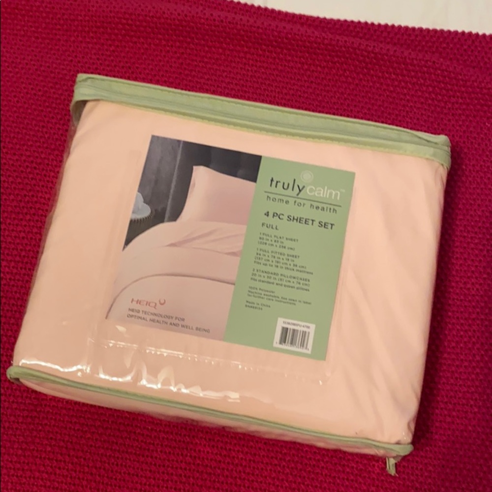 4 Piece Pink Sheet Set - Full